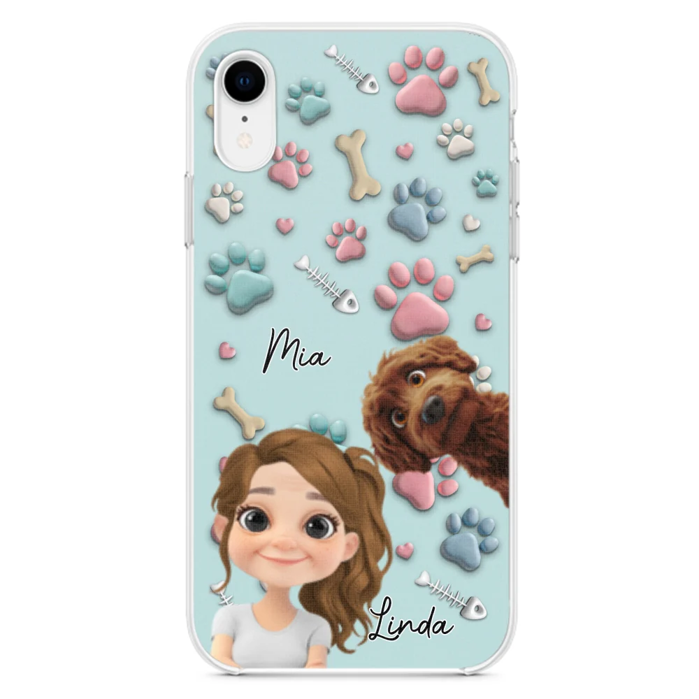 Pet And Human Cartoon - Personalized Custom Phone Case - Image 22