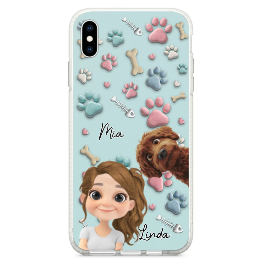 Pet And Human Cartoon - Personalized Custom Phone Case - Image 23