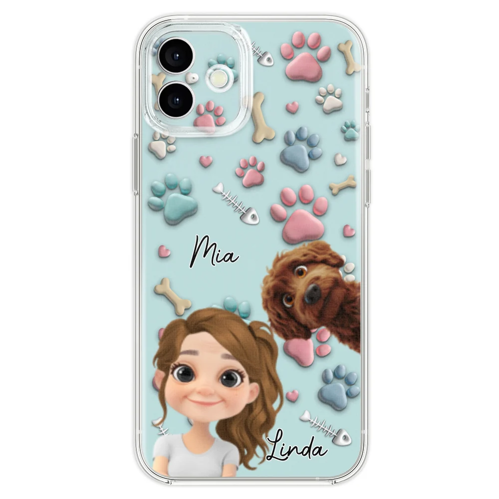 Pet And Human Cartoon - Personalized Custom Phone Case - Image 25