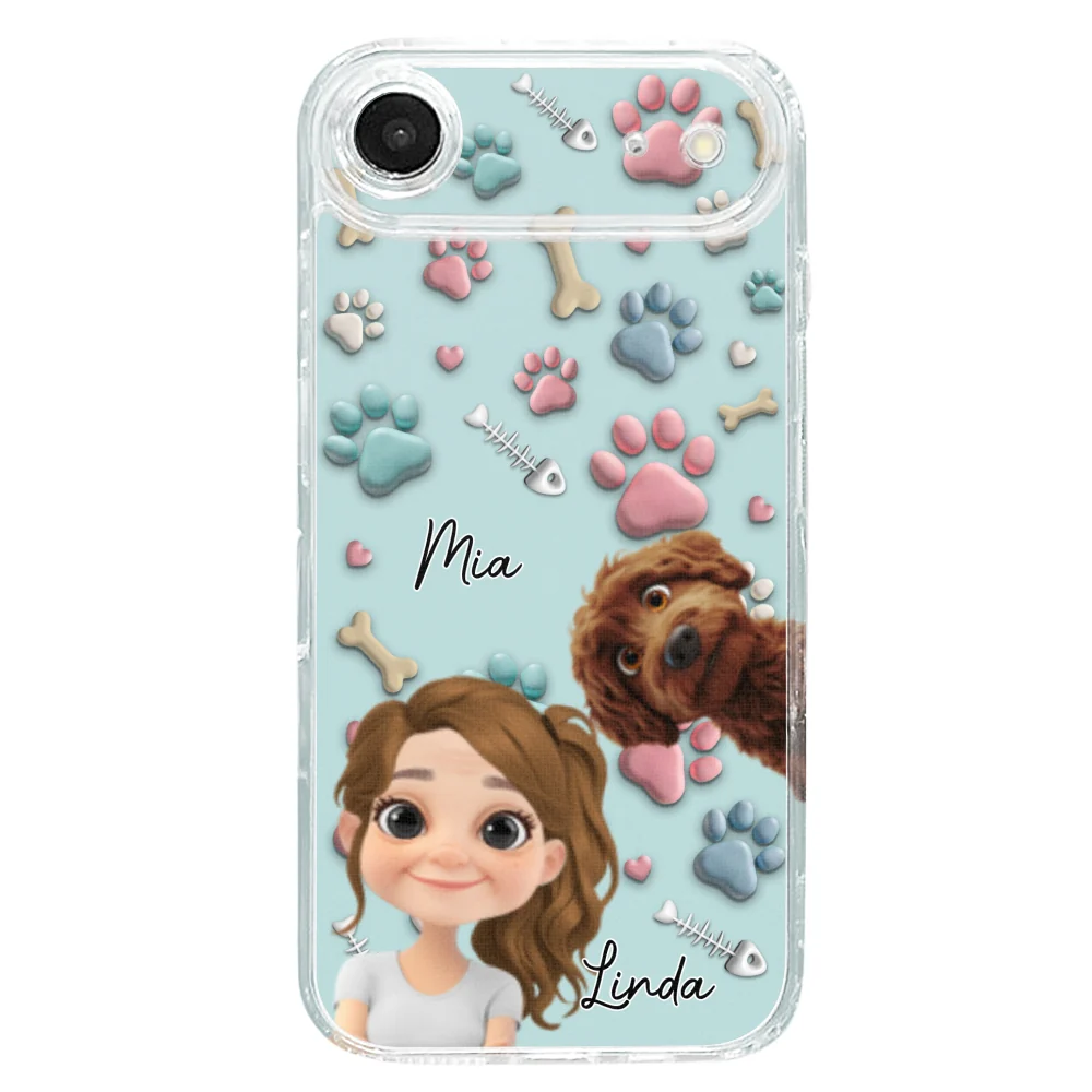 Pet And Human Cartoon - Personalized Custom Phone Case - Image 26