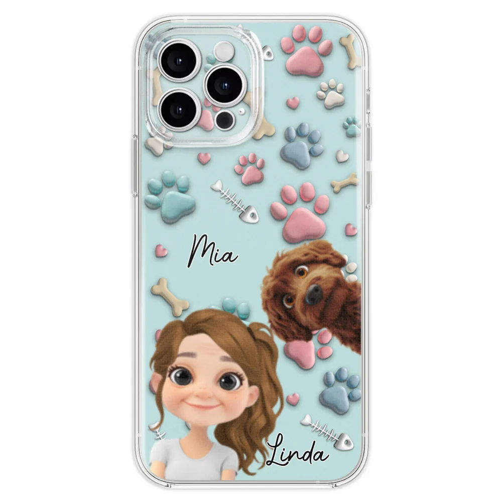 Pet And Human Cartoon - Personalized Custom Phone Case - Image 28