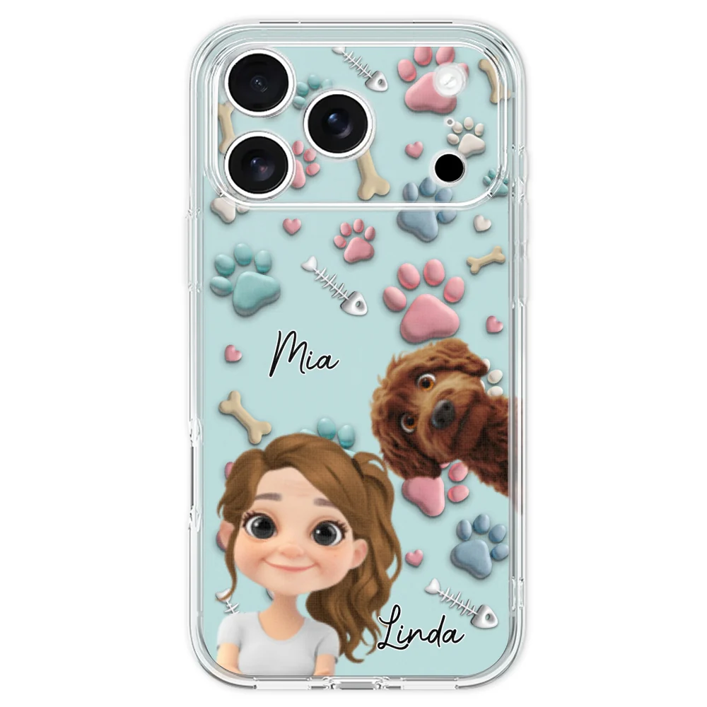Pet And Human Cartoon - Personalized Custom Phone Case - Image 29