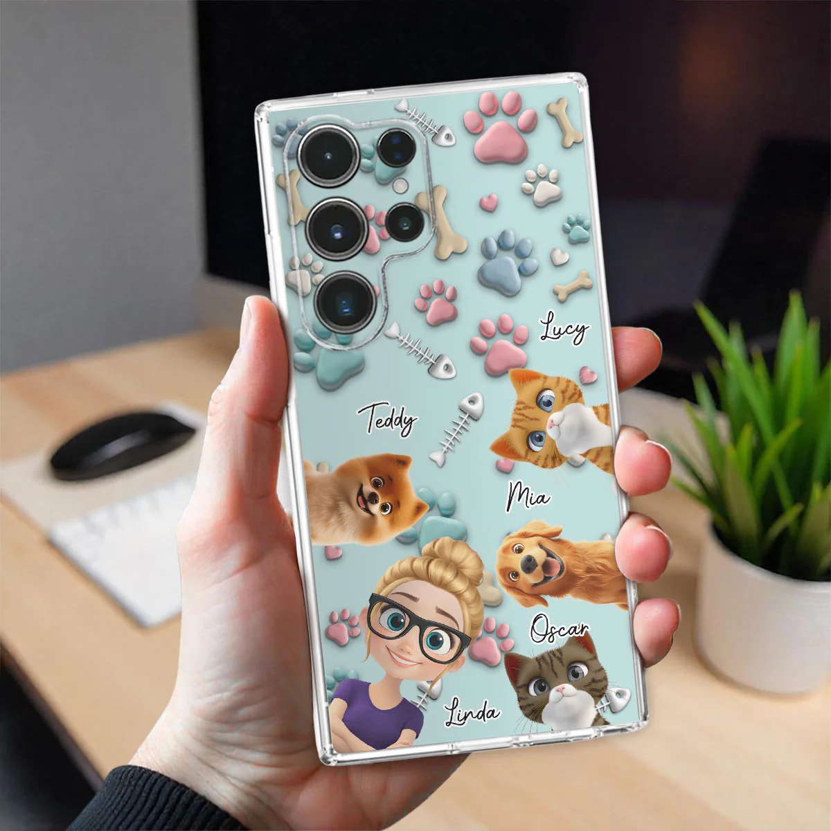 Pet And Human Cartoon - Personalized Custom Phone Case - Image 31