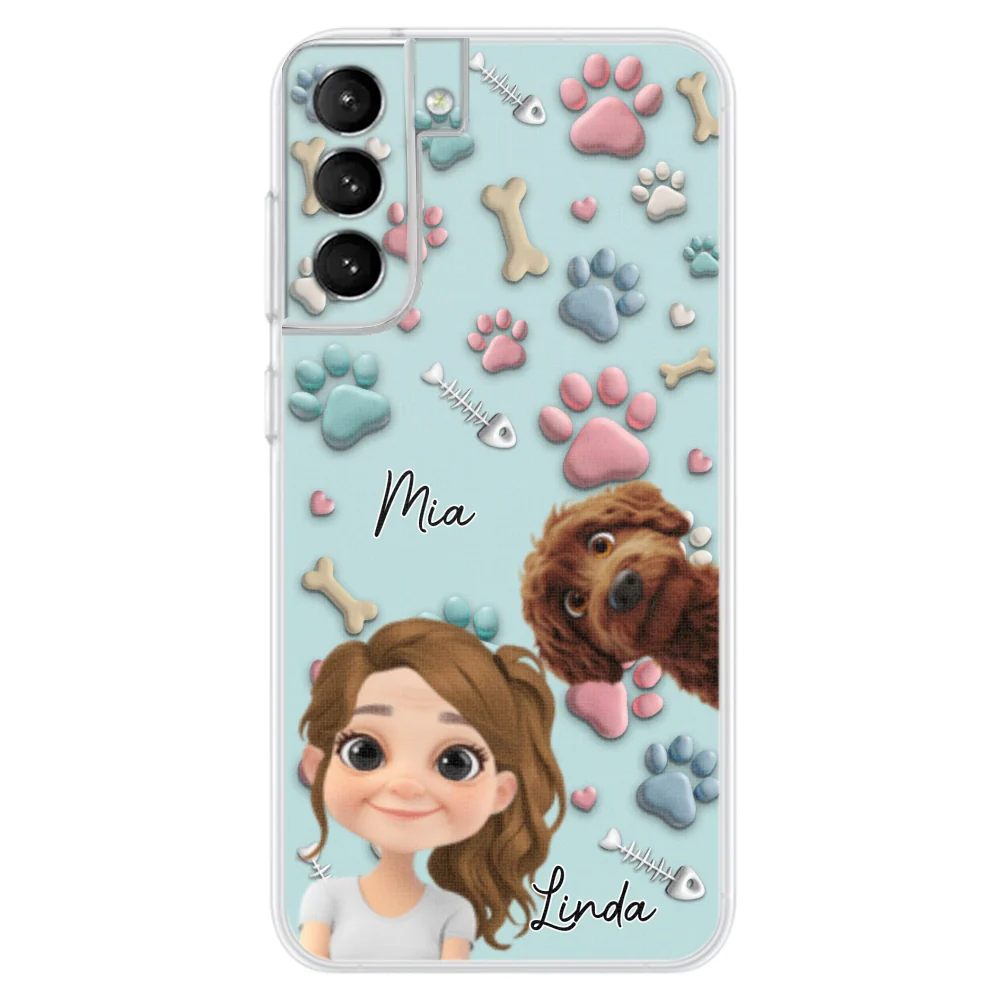 Pet And Human Cartoon - Personalized Custom Phone Case - Image 32