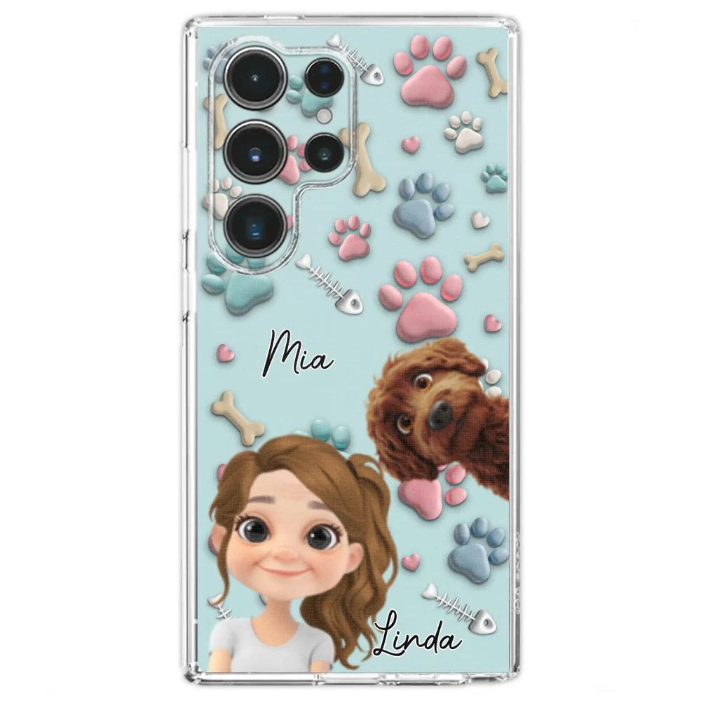 Pet And Human Cartoon - Personalized Custom Phone Case - Image 33