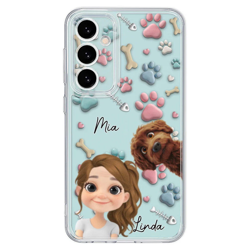 Pet And Human Cartoon - Personalized Custom Phone Case - Image 35