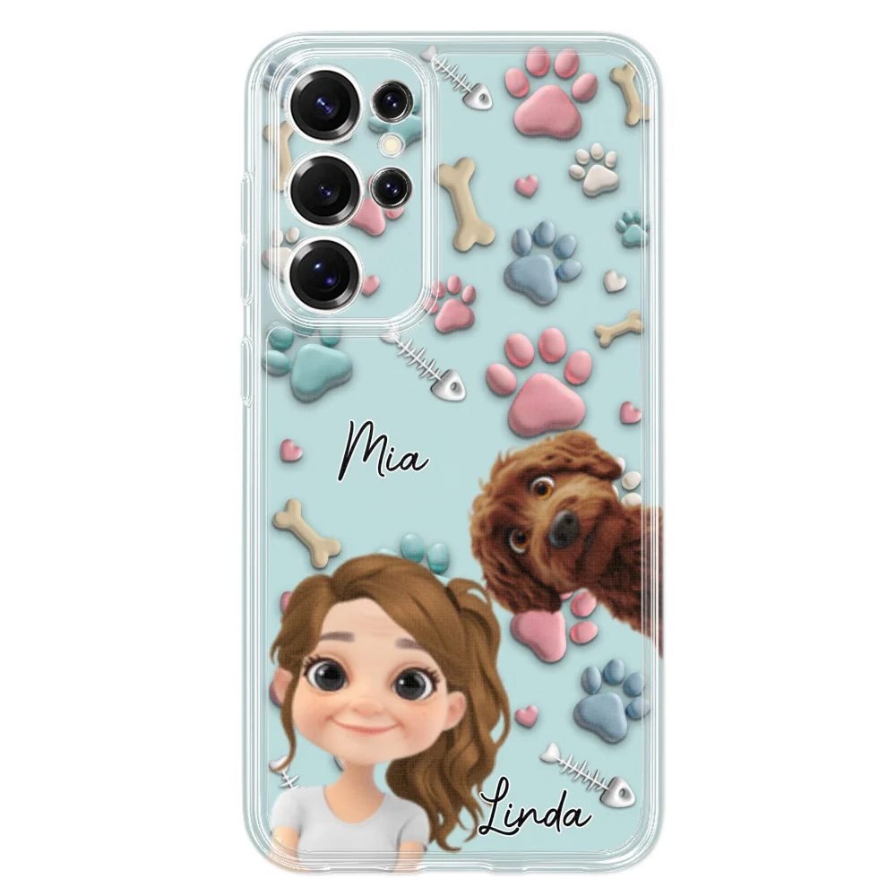 Pet And Human Cartoon - Personalized Custom Phone Case - Image 36