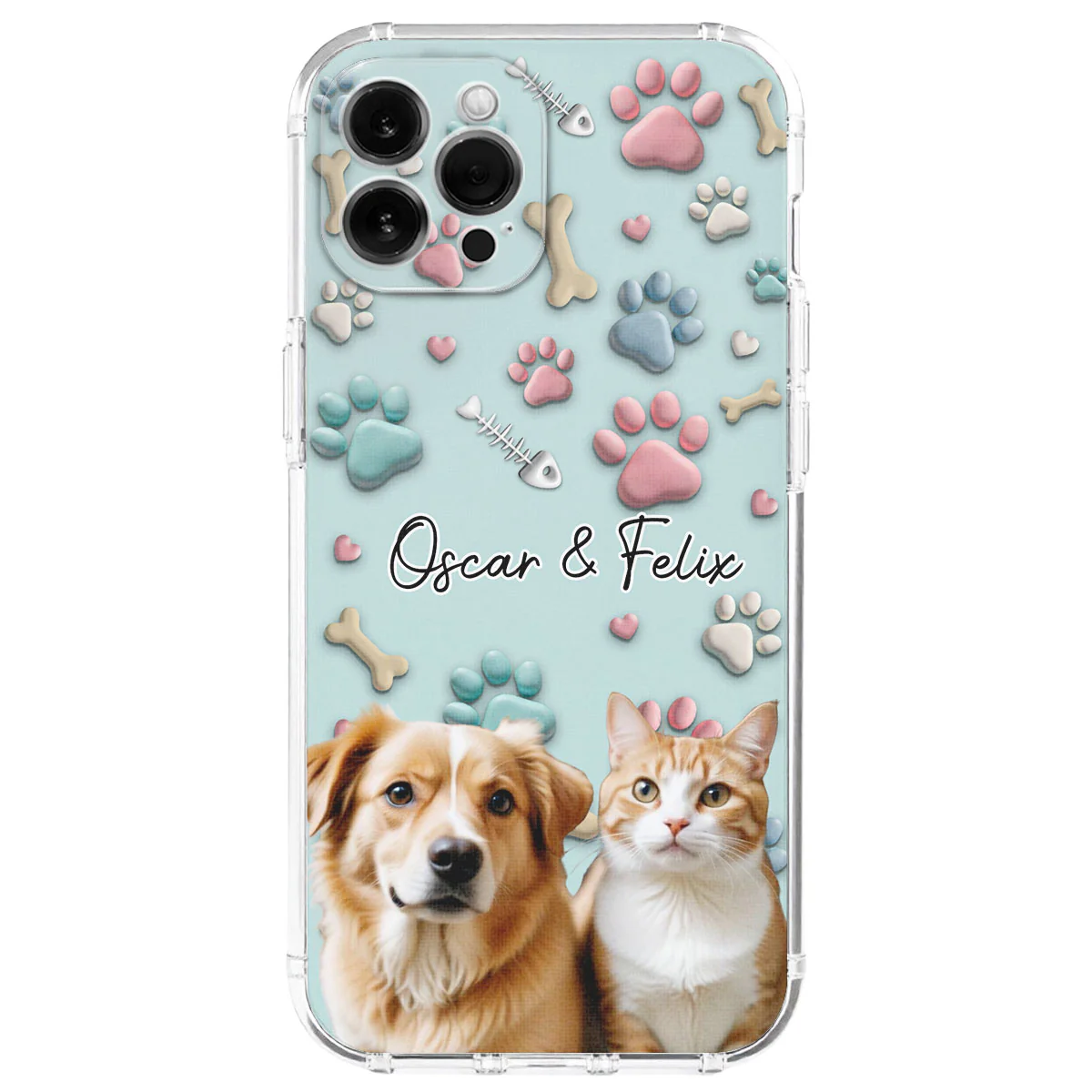 Pet And Human Cartoon Photo - Personalized Custom Phone Case