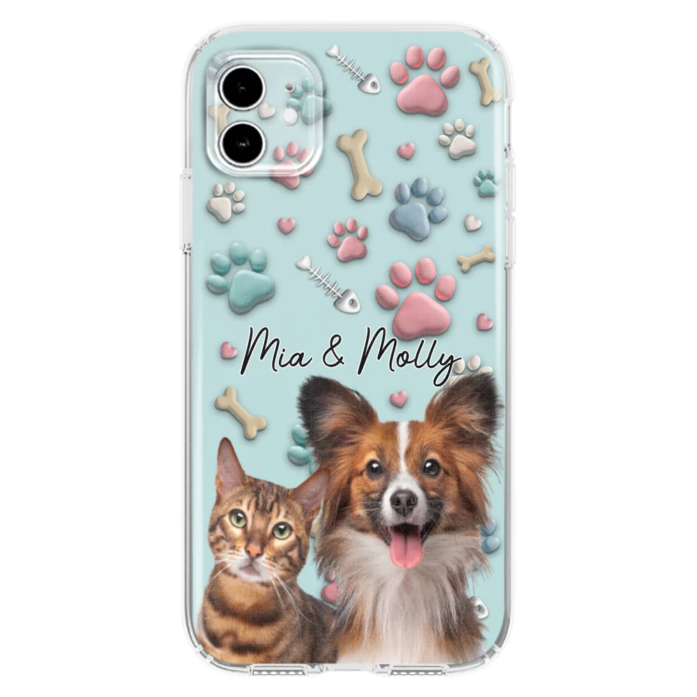 Pet And Human Cartoon Photo - Personalized Custom Phone Case - Image 10