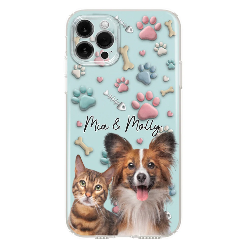 Pet And Human Cartoon Photo - Personalized Custom Phone Case - Image 12