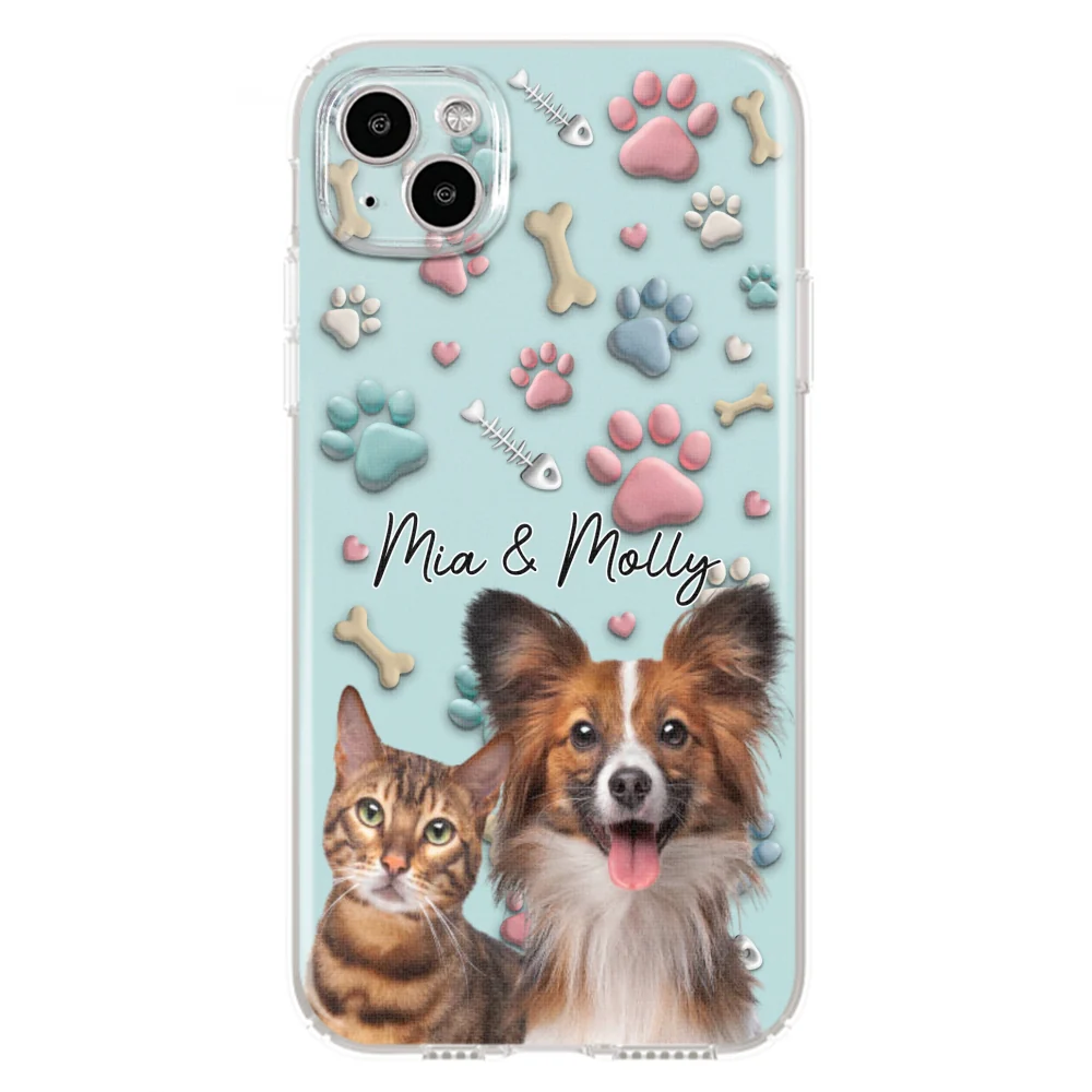 Pet And Human Cartoon Photo - Personalized Custom Phone Case - Image 13