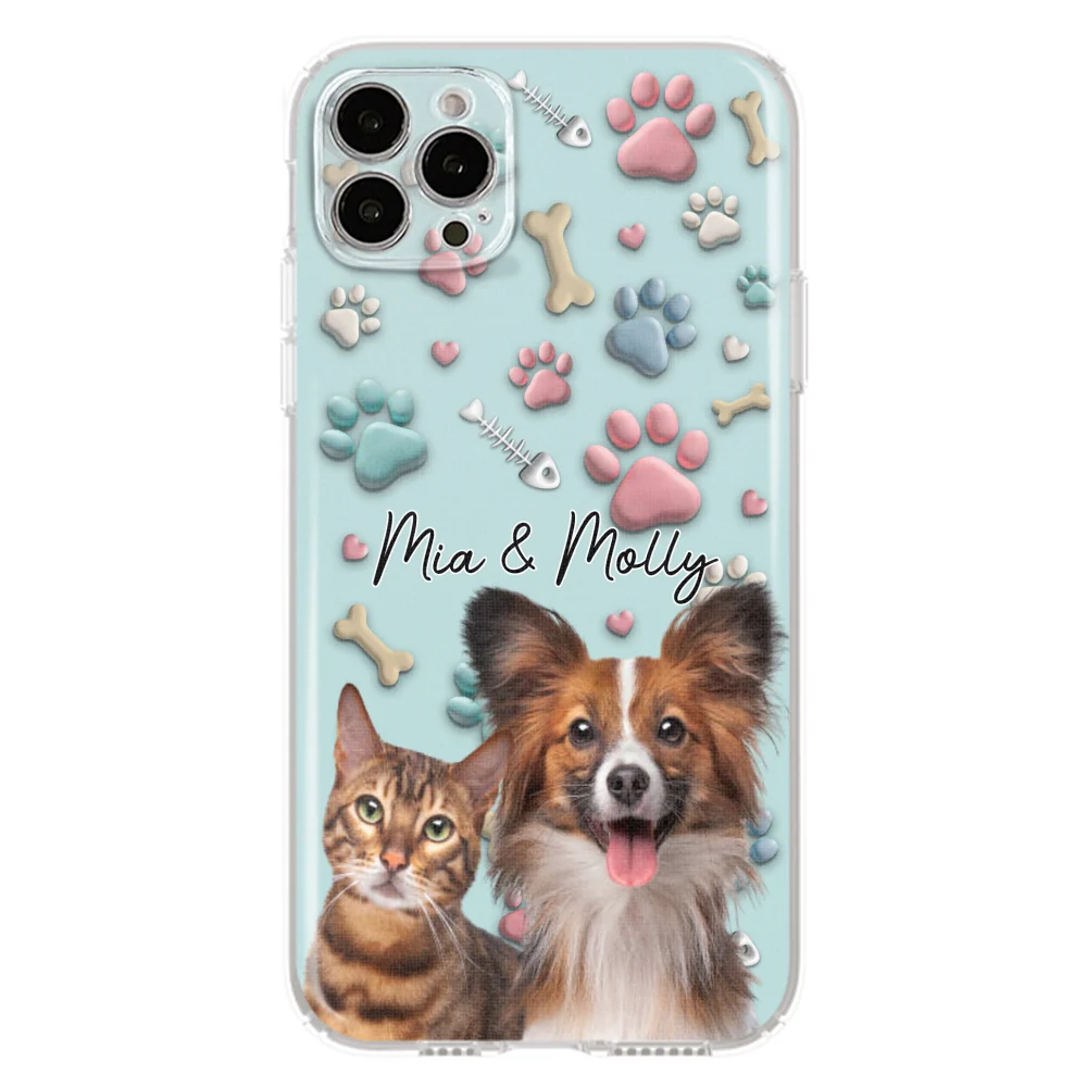 Pet And Human Cartoon Photo - Personalized Custom Phone Case - Image 15