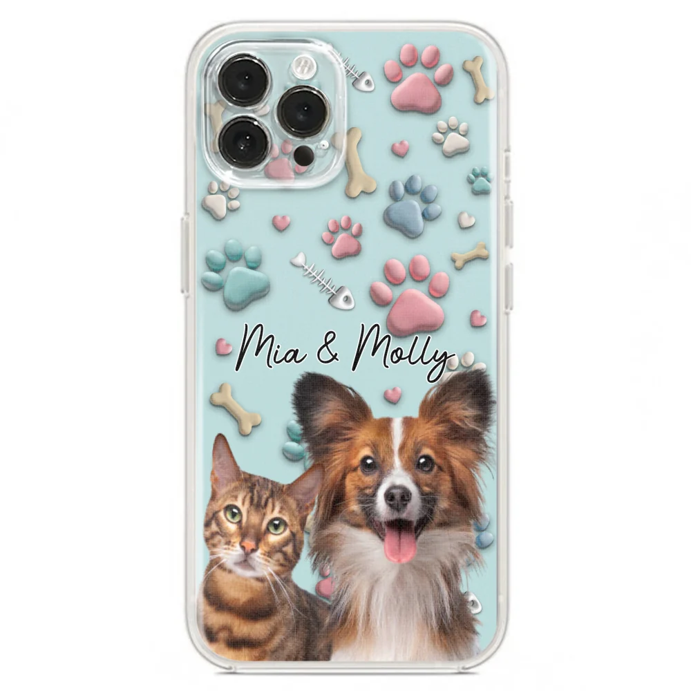 Pet And Human Cartoon Photo - Personalized Custom Phone Case - Image 18