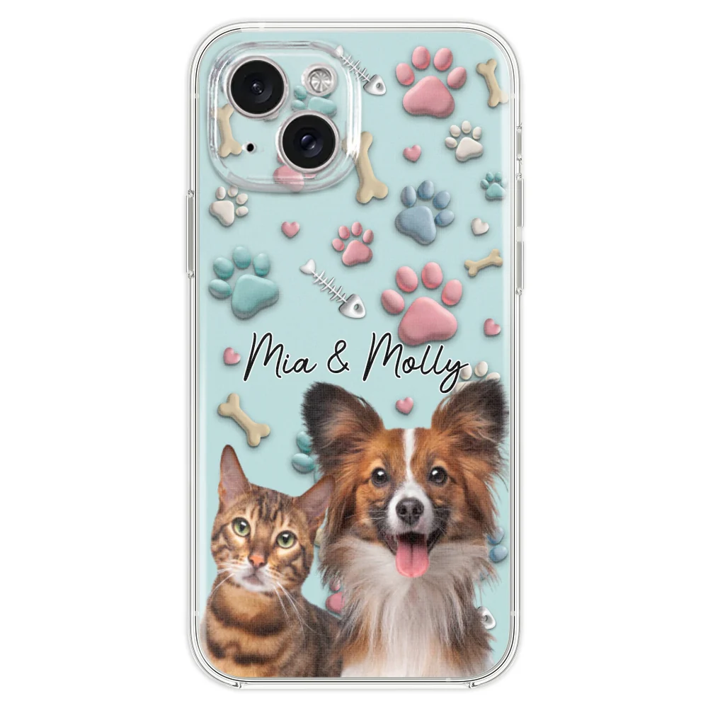 Pet And Human Cartoon Photo - Personalized Custom Phone Case - Image 20