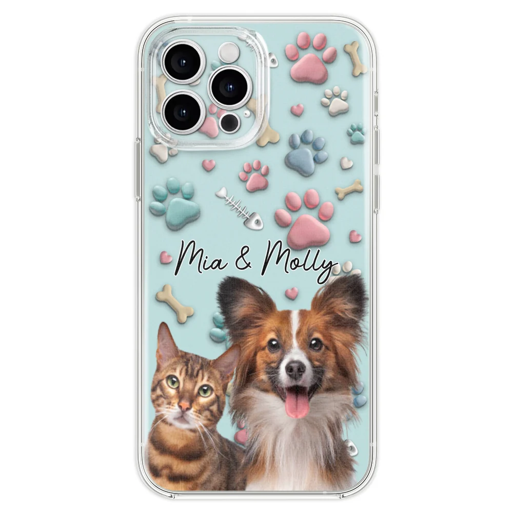 Pet And Human Cartoon Photo - Personalized Custom Phone Case - Image 21