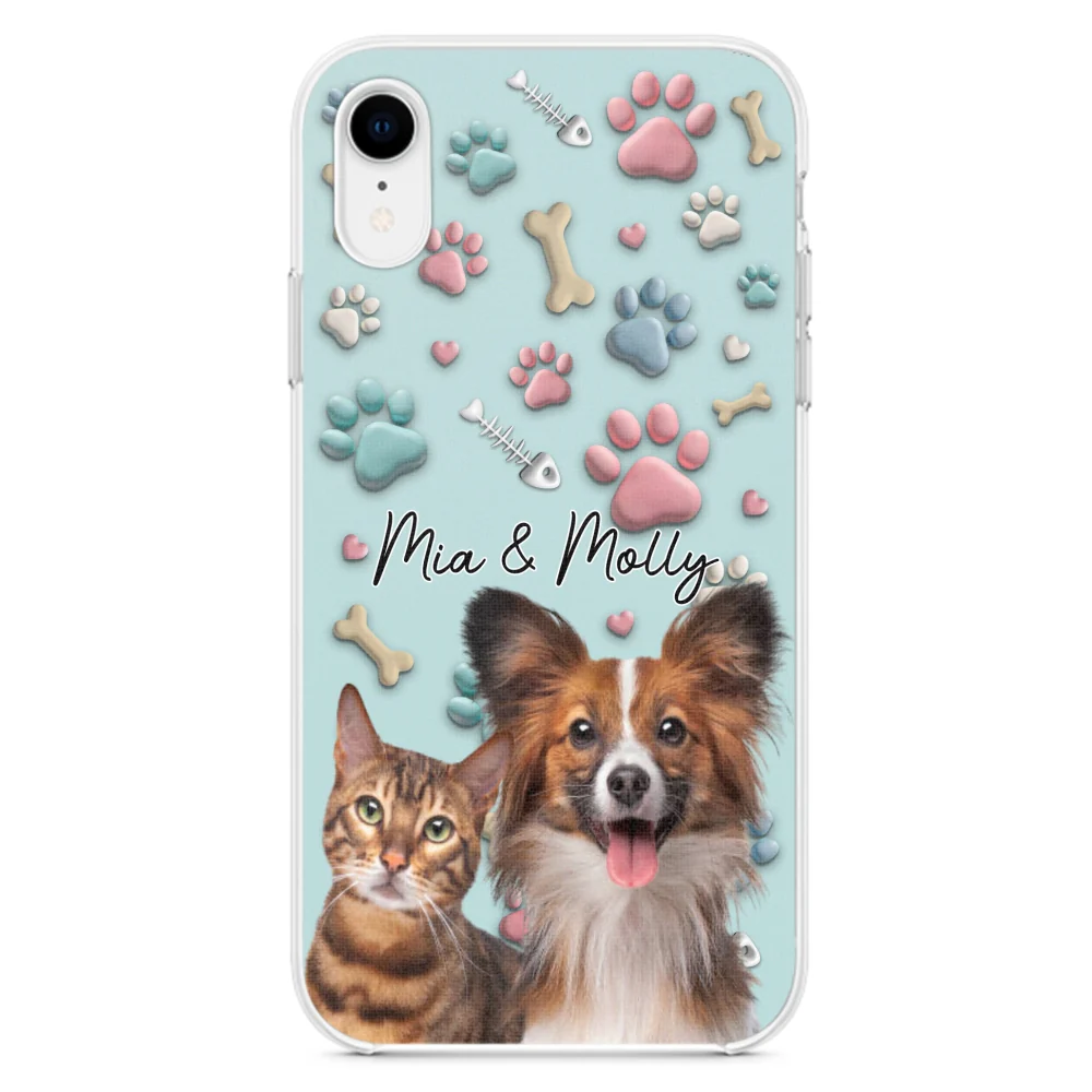 Pet And Human Cartoon Photo - Personalized Custom Phone Case - Image 22
