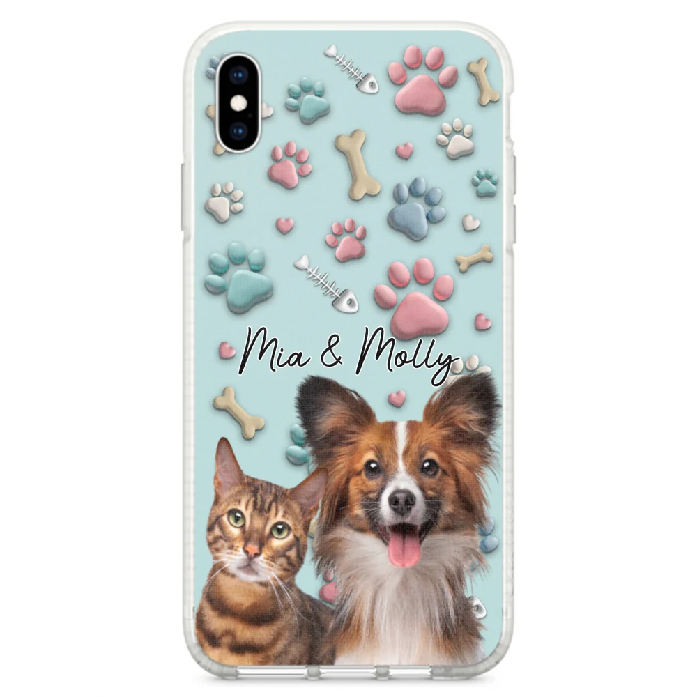 Pet And Human Cartoon Photo - Personalized Custom Phone Case - Image 23