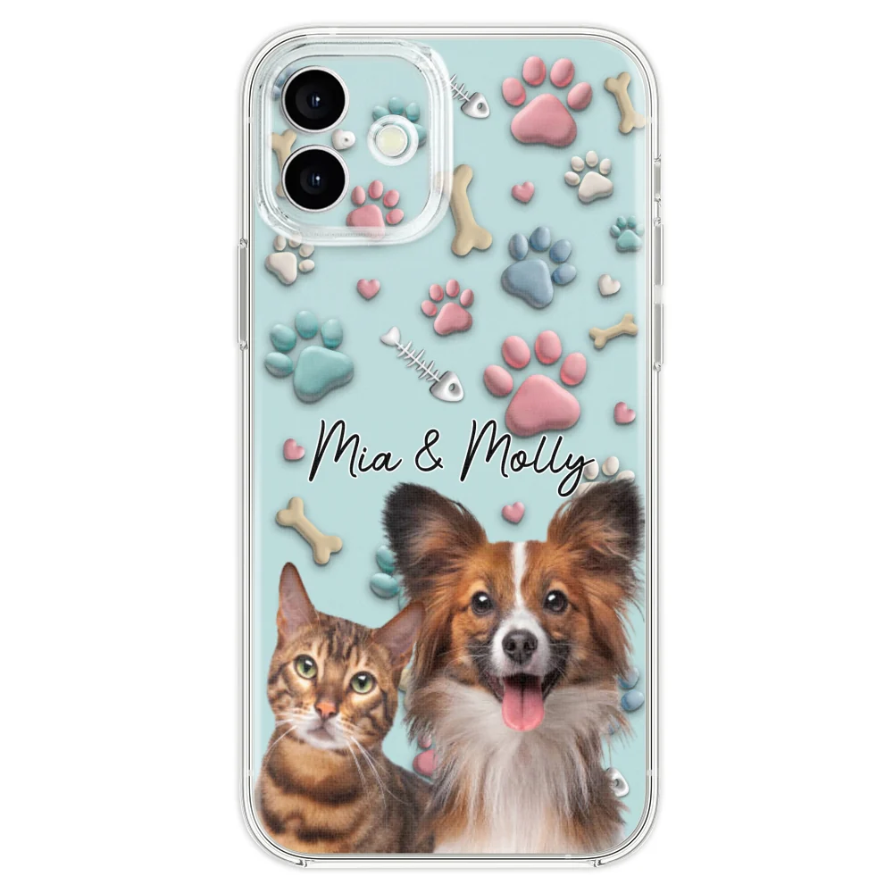 Pet And Human Cartoon Photo - Personalized Custom Phone Case - Image 24