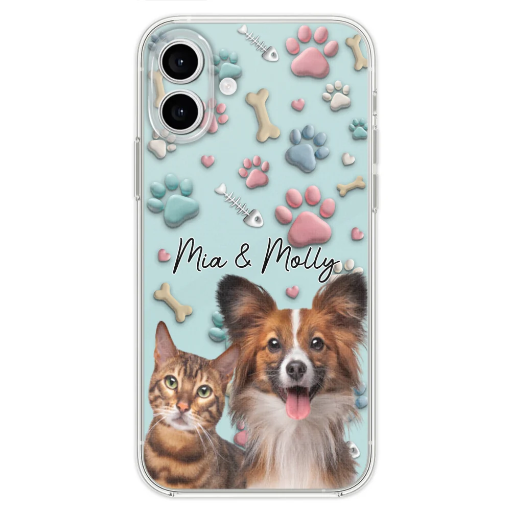 Pet And Human Cartoon Photo - Personalized Custom Phone Case - Image 26