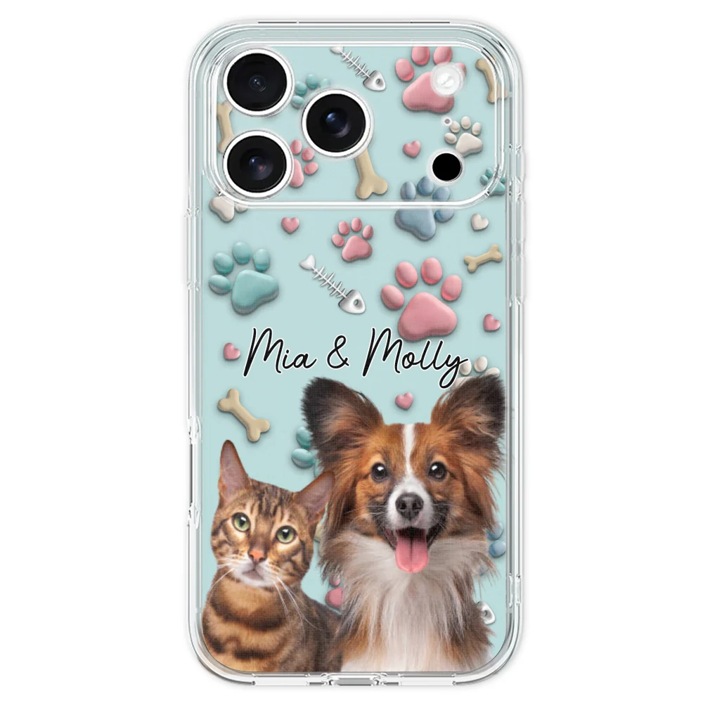 Pet And Human Cartoon Photo - Personalized Custom Phone Case - Image 29