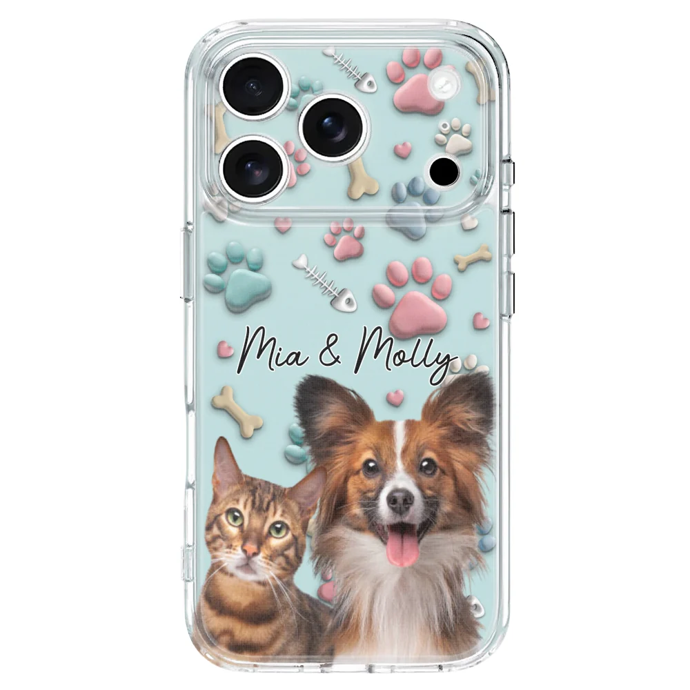 Pet And Human Cartoon Photo - Personalized Custom Phone Case - Image 30