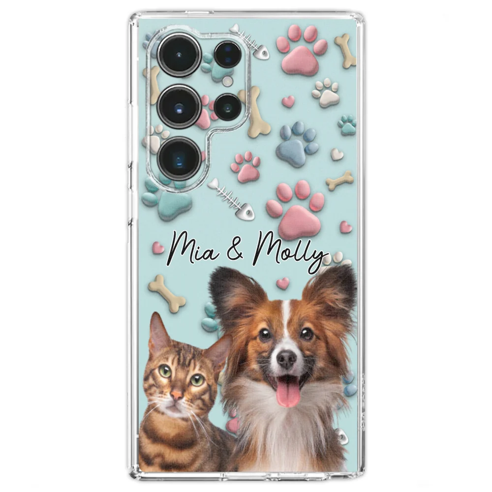 Pet And Human Cartoon Photo - Personalized Custom Phone Case - Image 34