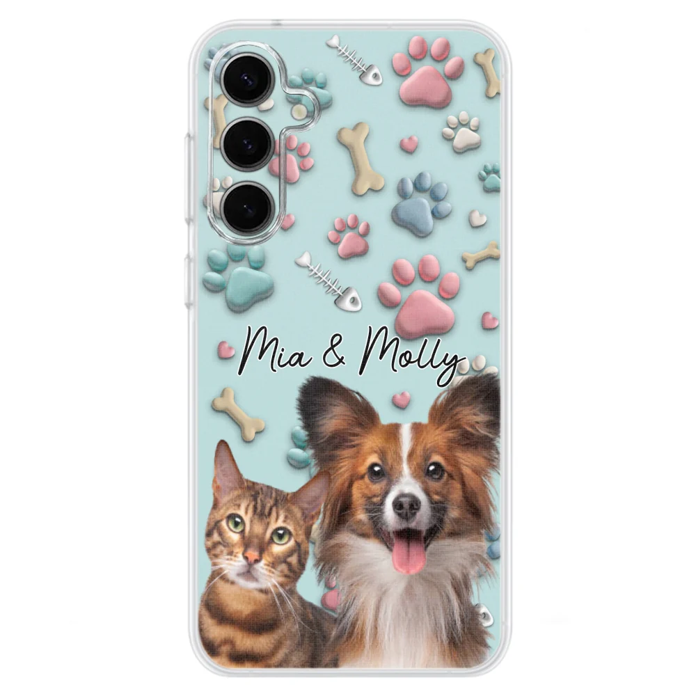 Pet And Human Cartoon Photo - Personalized Custom Phone Case - Image 35