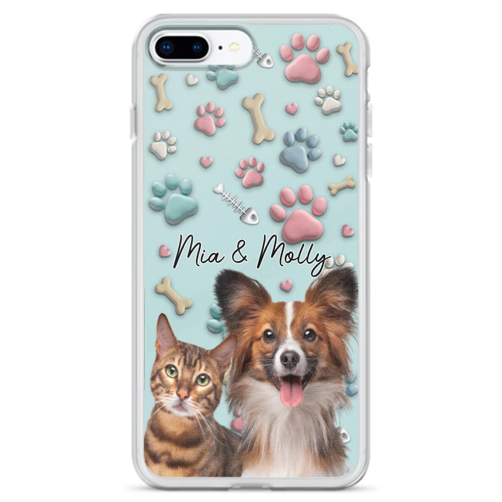 Pet And Human Cartoon Photo - Personalized Custom Phone Case - Image 6