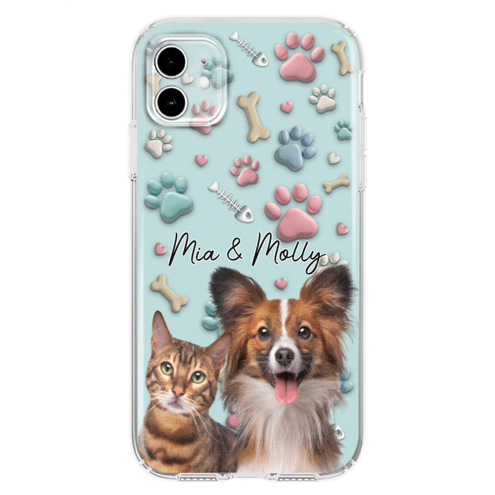 Pet And Human Cartoon Photo - Personalized Custom Phone Case - Image 7