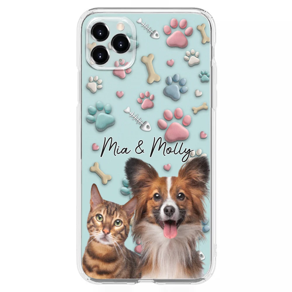 Pet And Human Cartoon Photo - Personalized Custom Phone Case - Image 8