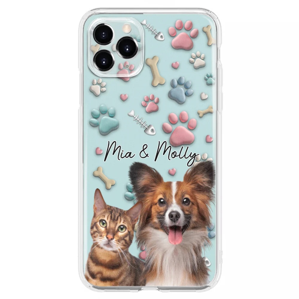 Pet And Human Cartoon Photo - Personalized Custom Phone Case - Image 9