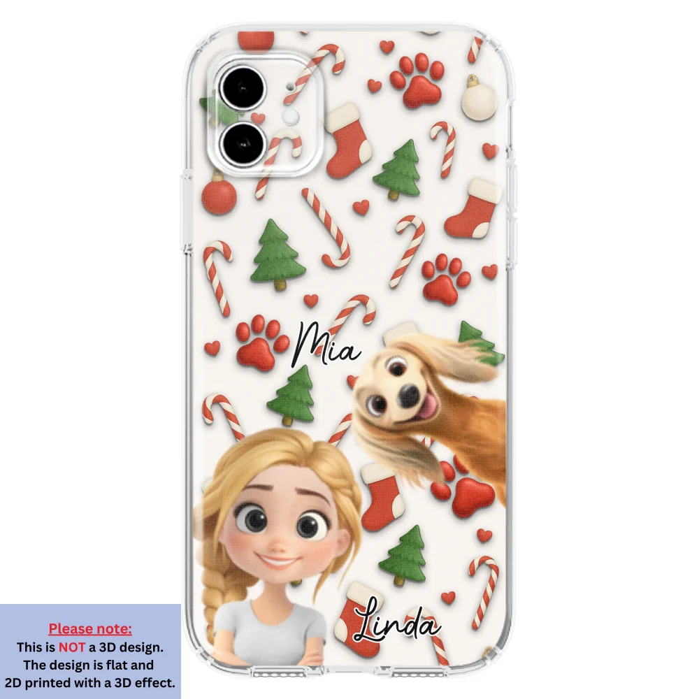 Pet And Human Cartoon Ver 2 - Personalized Custom Phone Case - Image 11