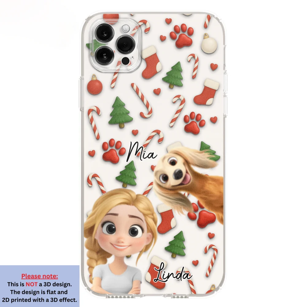 Pet And Human Cartoon Ver 2 - Personalized Custom Phone Case - Image 12