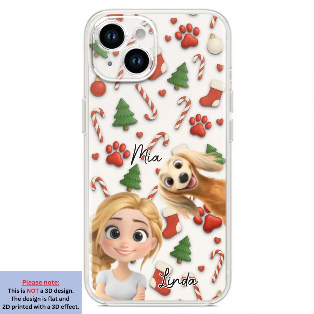 Pet And Human Cartoon Ver 2 - Personalized Custom Phone Case - Image 18