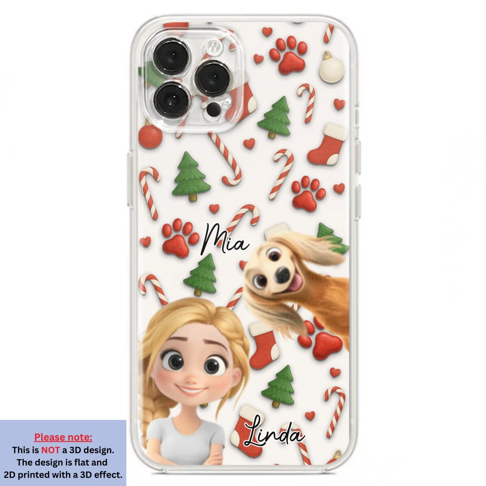 Pet And Human Cartoon Ver 2 - Personalized Custom Phone Case - Image 19