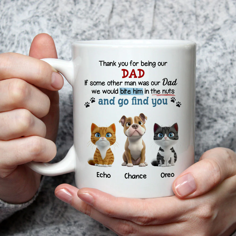 Pet Bite Butt Cartoon - Personalized Custom Coffee Mug - Image 4