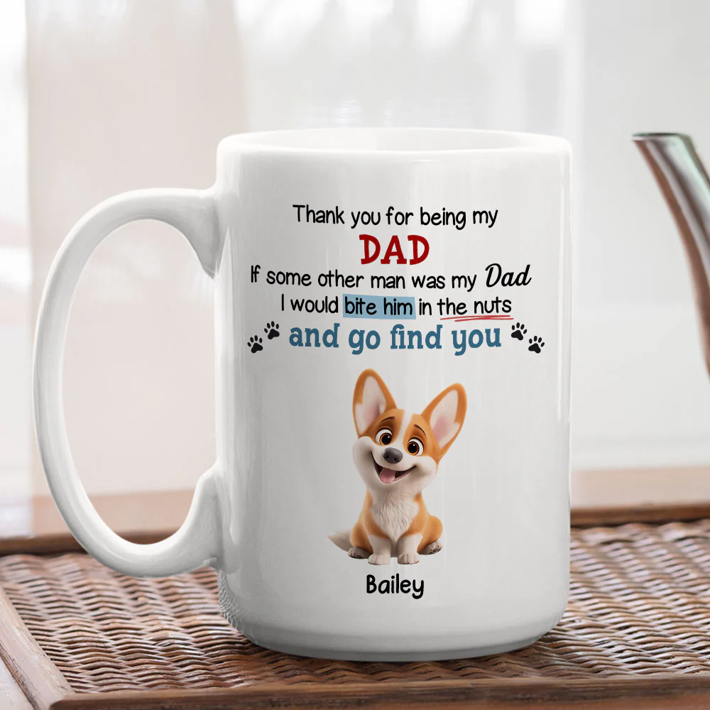 Pet Bite Butt Cartoon - Personalized Custom Coffee Mug - Image 5