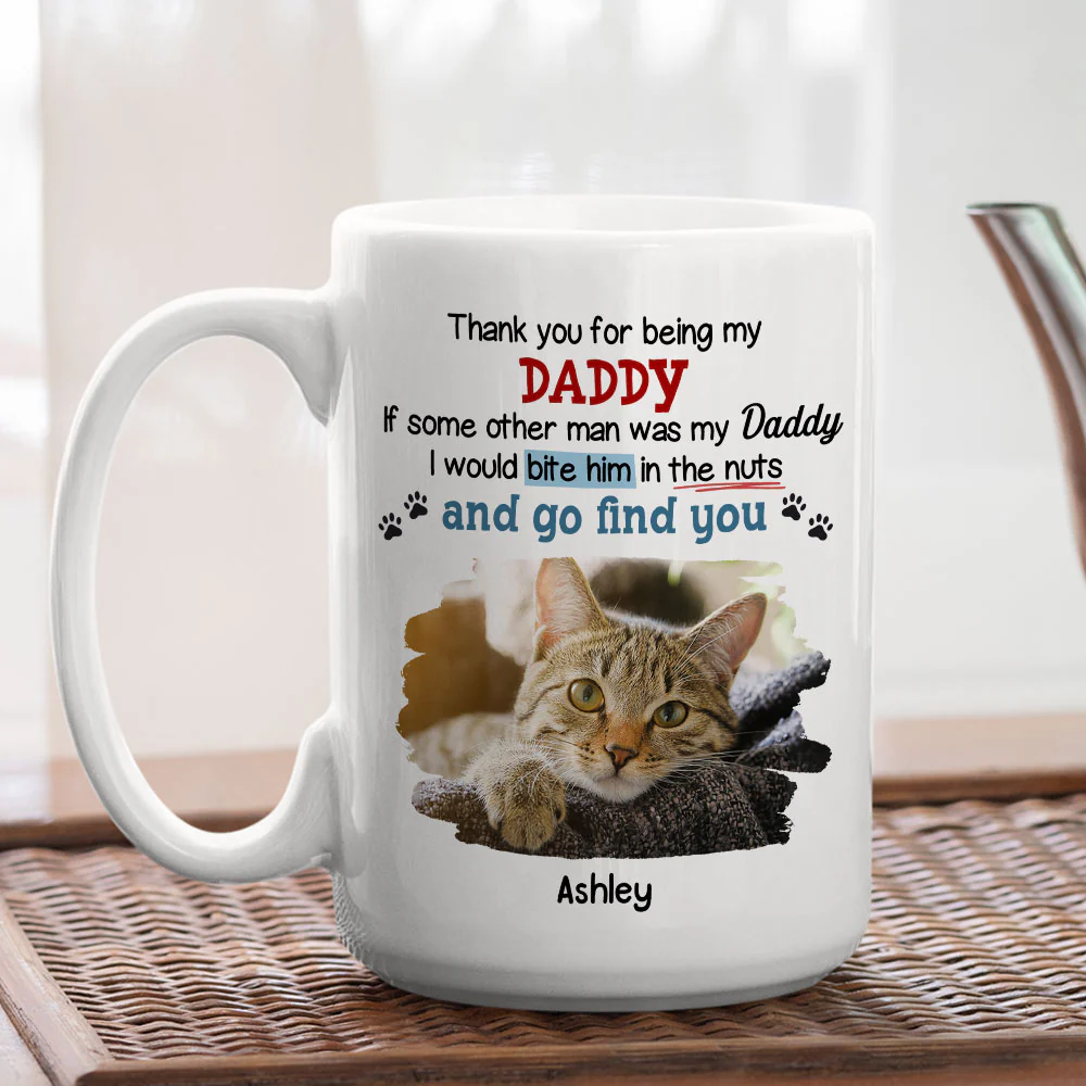 Pet Bite Butt Cartoon Photo - Personalized Custom Coffee Mug - Image 5