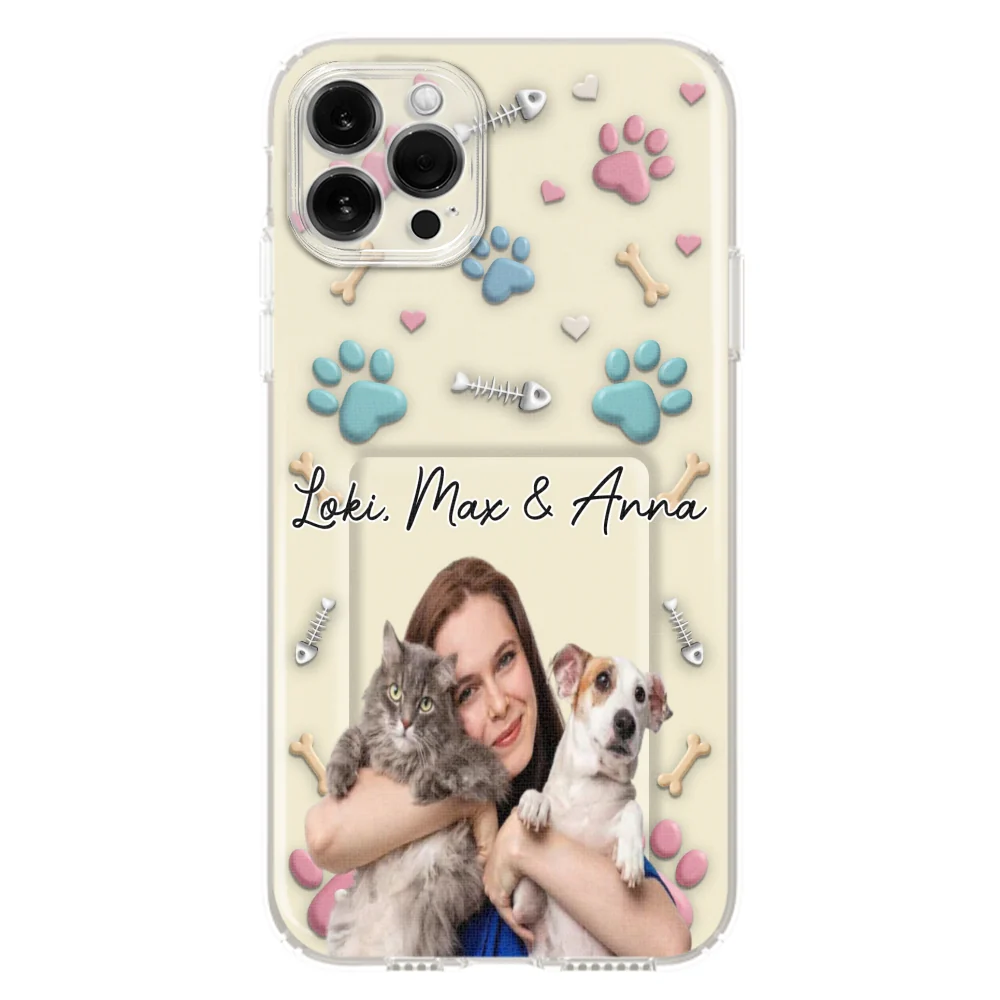 Pet Mom Cartoon Photo - Personalized Custom 3D Effect Phone Case - Image 10