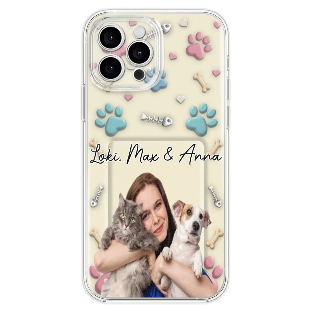 Pet Mom Cartoon Photo - Personalized Custom 3D Effect Phone Case - Image 24