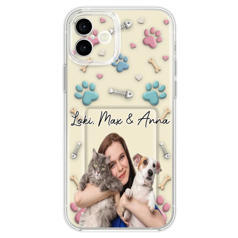 Pet Mom Cartoon Photo - Personalized Custom 3D Effect Phone Case - Image 25