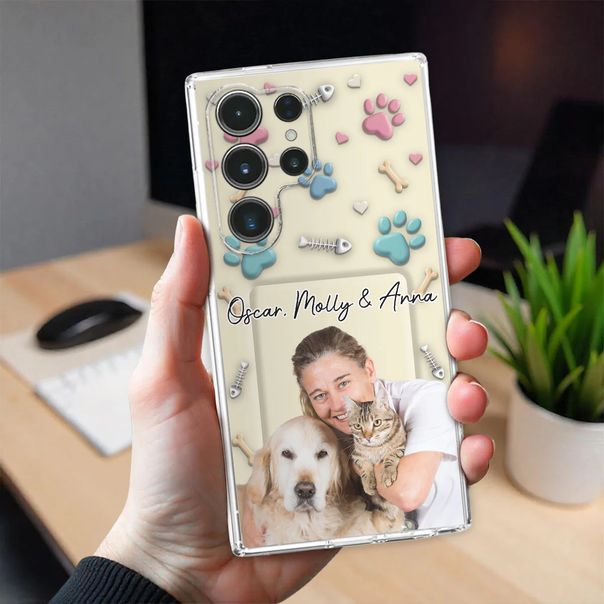 Pet Mom Cartoon Photo - Personalized Custom 3D Effect Phone Case - Image 29