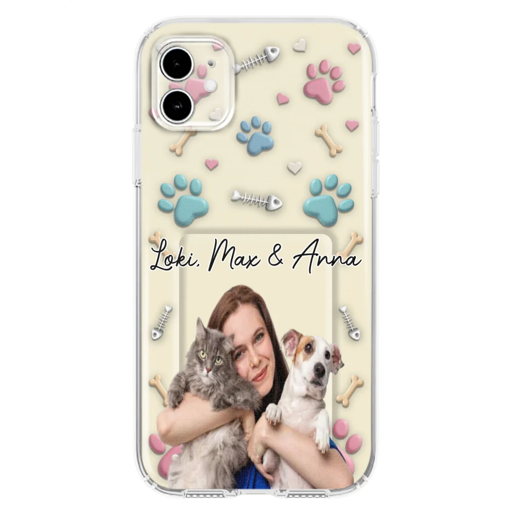 Pet Mom Cartoon Photo - Personalized Custom 3D Effect Phone Case - Image 5