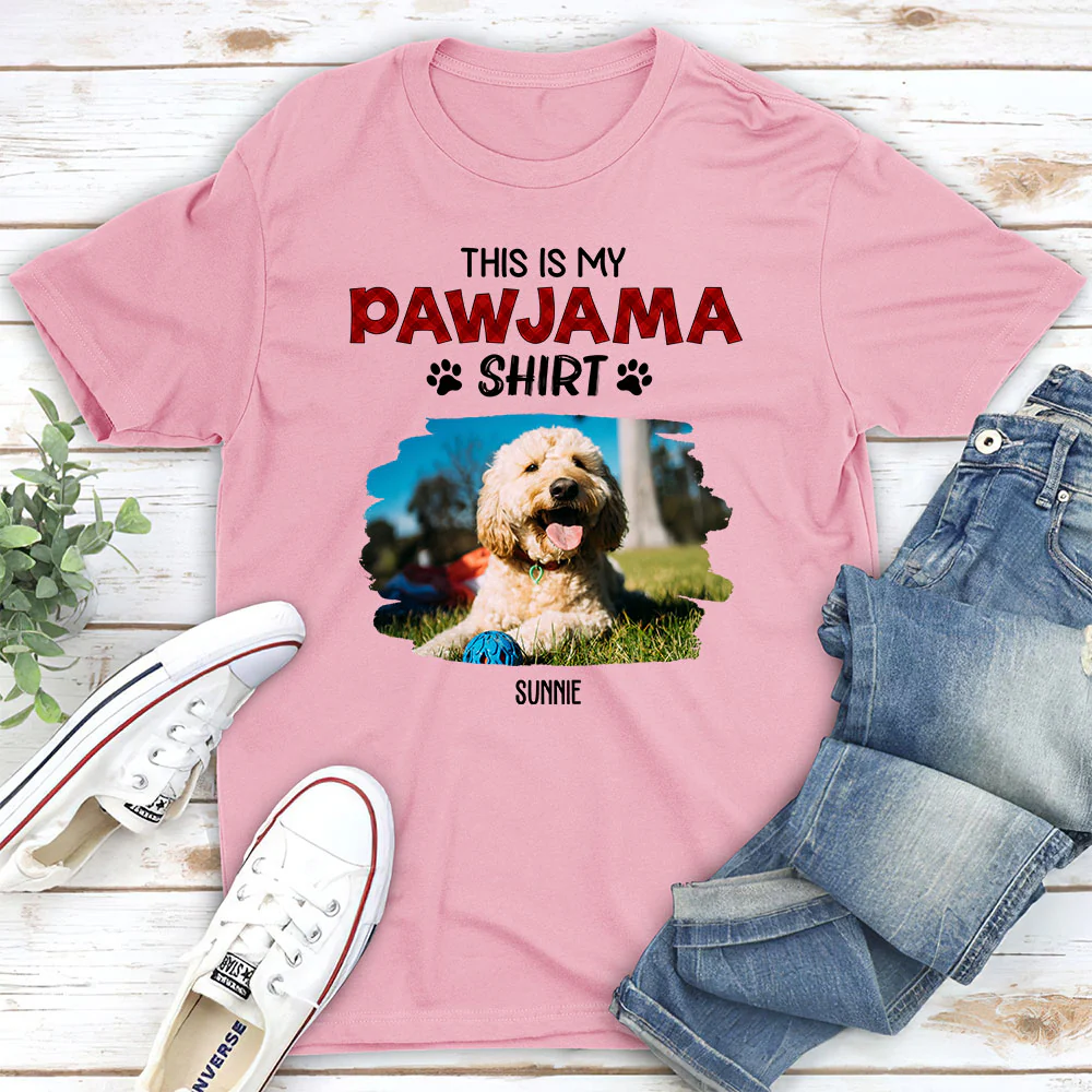 Pet Pawjama Shirt New Style Photo - Personalized Custom Unisex T-Shirt - Image 2