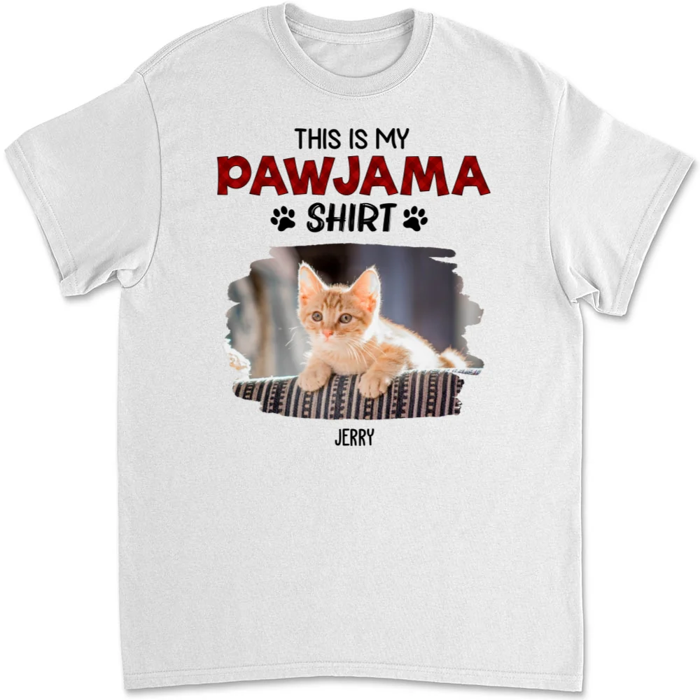 Pet Pawjama Shirt New Style Photo - Personalized Custom Unisex T-Shirt - Image 5