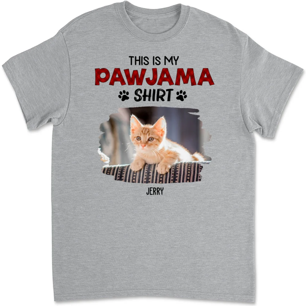 Pet Pawjama Shirt New Style Photo - Personalized Custom Unisex T-Shirt - Image 6
