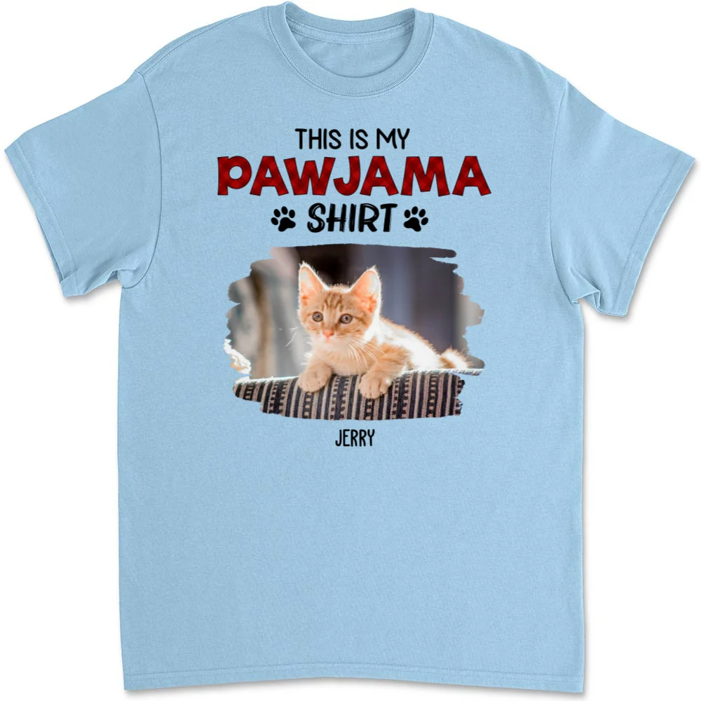 Pet Pawjama Shirt New Style Photo - Personalized Custom Unisex T-Shirt - Image 7