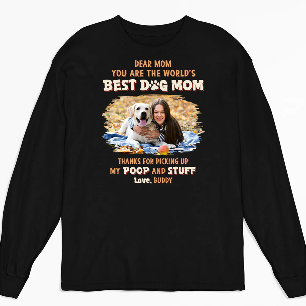 Picking Our Poop Photo - Personalized Custom Long Sleeve T-shirt