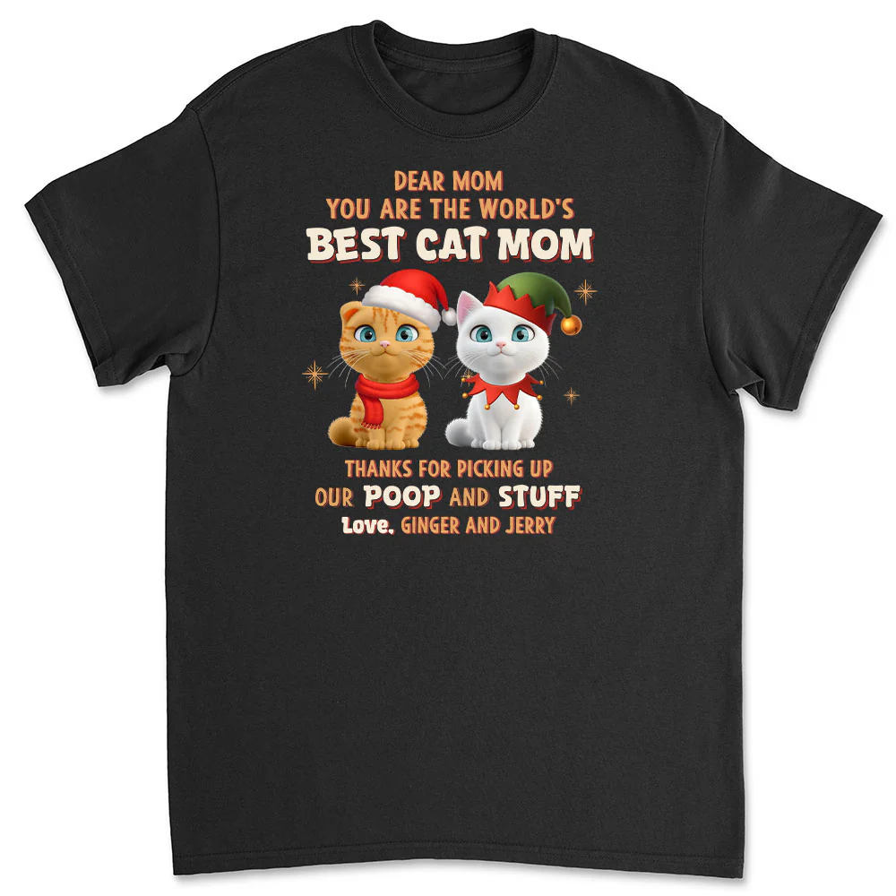 Picking Our Poop Ver Cat - Personalized Custom Unisex T-shirt