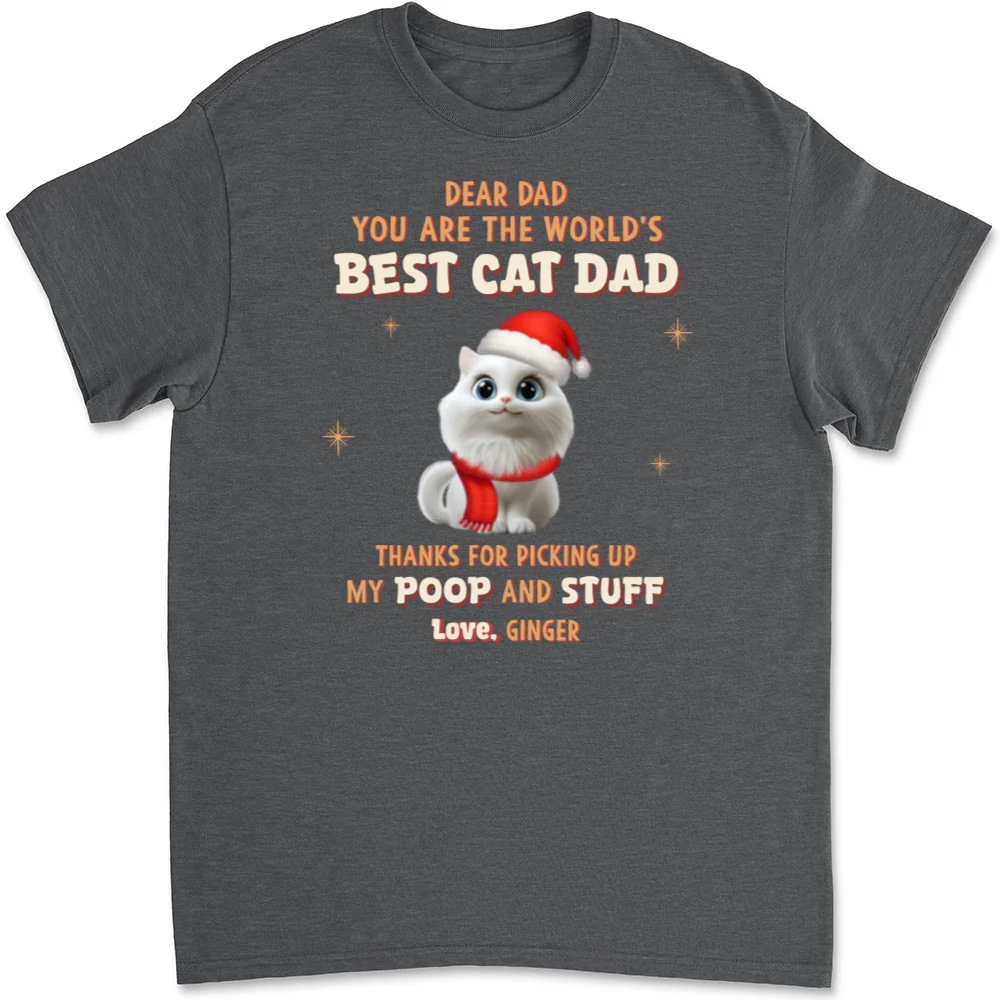 Picking Our Poop Ver Cat - Personalized Custom Unisex T-shirt - Image 10